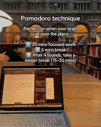 Pomodoro Technique
Effective Study techniques
